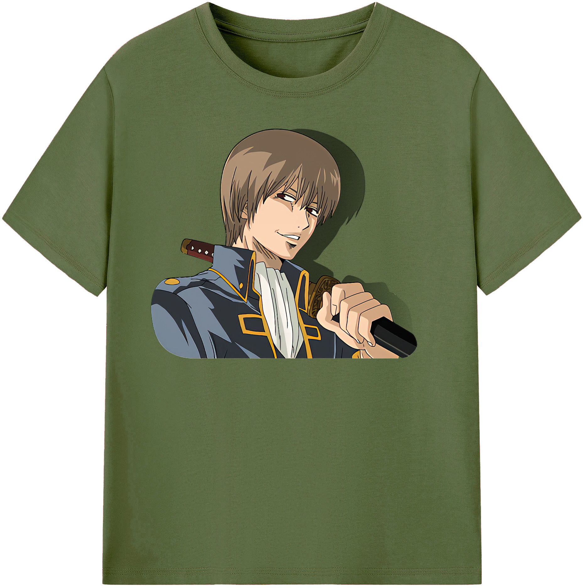 （画像用） ぎんたま 坂田銀時（さかたぎんとき） 神楽 志村新八（しむら しんぱち） GINTAMA Sakata Gintoki Kagura Shimura Shinpachi 綿100％半袖Tシャツ（フロントプリント）